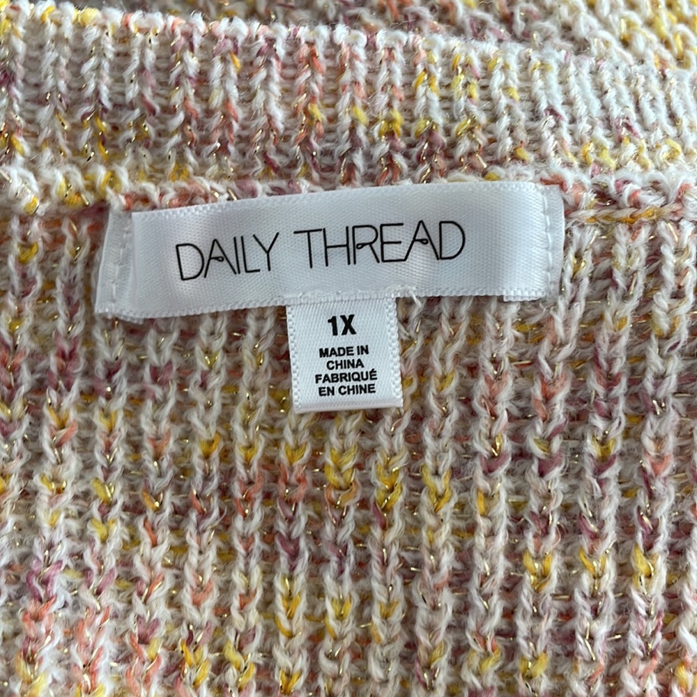 NWT Daily Thread Ripe Guava Sweater. 1X - Picture 6 of 8